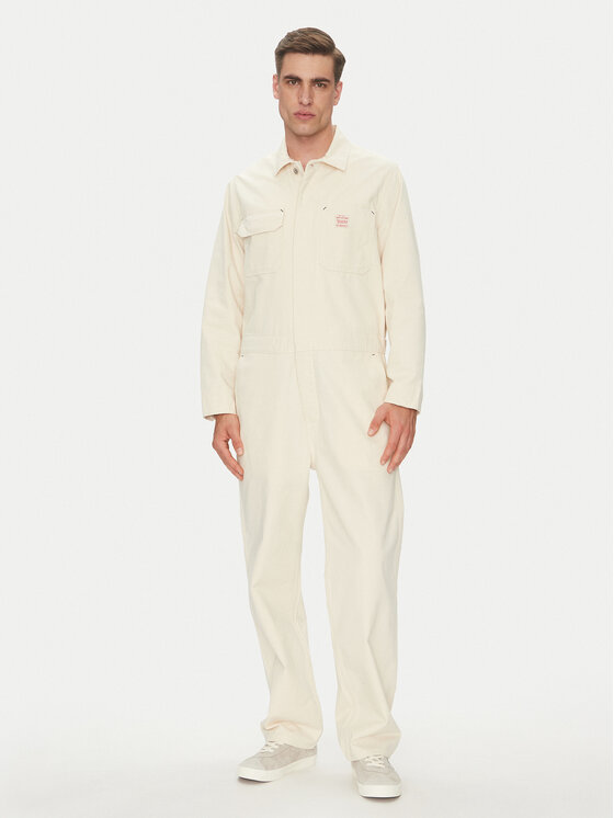 Levi's® Гащеризон A6211-0003 Екрю Relaxed Fit цвят на ниска цена