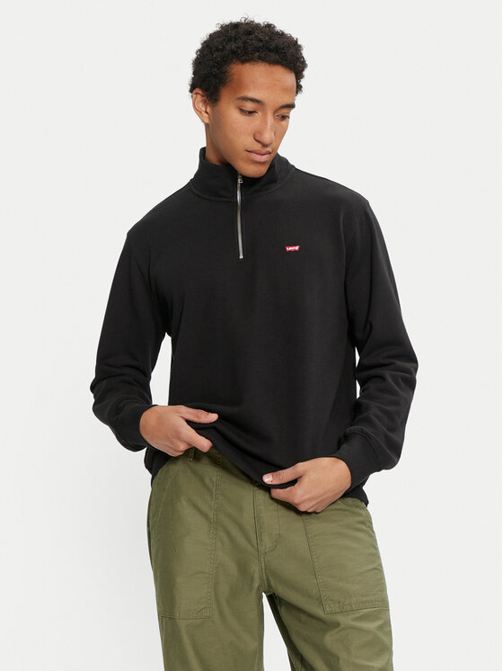 Levi's® Суитшърт Original A8606-0000 Черен Standard Fit цвят на ниска цена