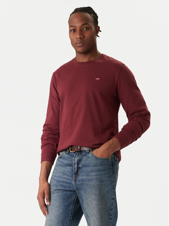Levi's® Тениска с дълъг ръкав 72848-0031 Виолетов Standard Fit цвят на ниска цена