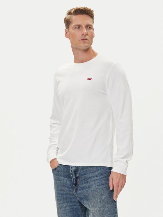 Levi's® Тениска с дълъг ръкав Original Logo Tee 72848-0000 Бял Regular Fit цвят на ниска цена