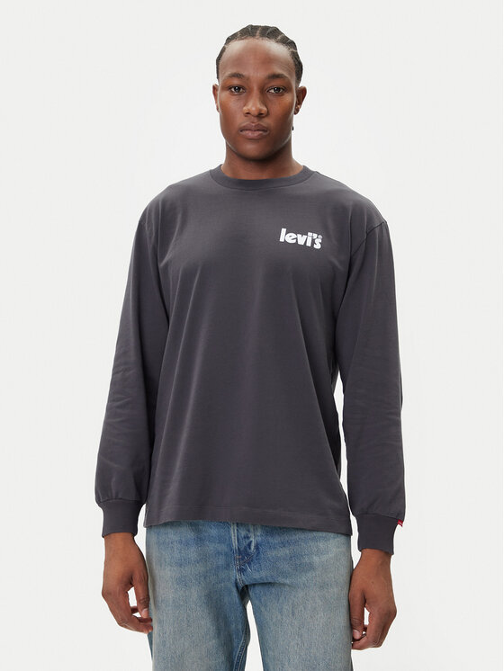 Levi's® Тишърт Authentic 005N7-0001 Черен Regular Fit цвят на ниска цена