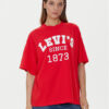 Levi's® Тишърт Graphic 000G4-0022 Червен Relaxed Fit цвят на ниска цена