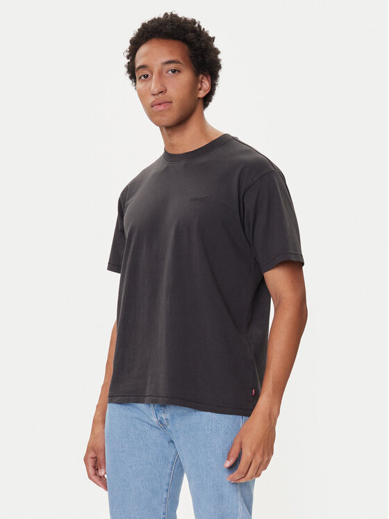 Levi's® Тишърт Red Tab™ A0637-0001 Черен Boxy Fit цвят на ниска цена