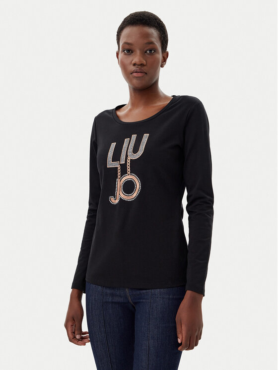 Liu Jo Sport Блуза TF4206 JS088 Черен Regular Fit цвят на ниска цена