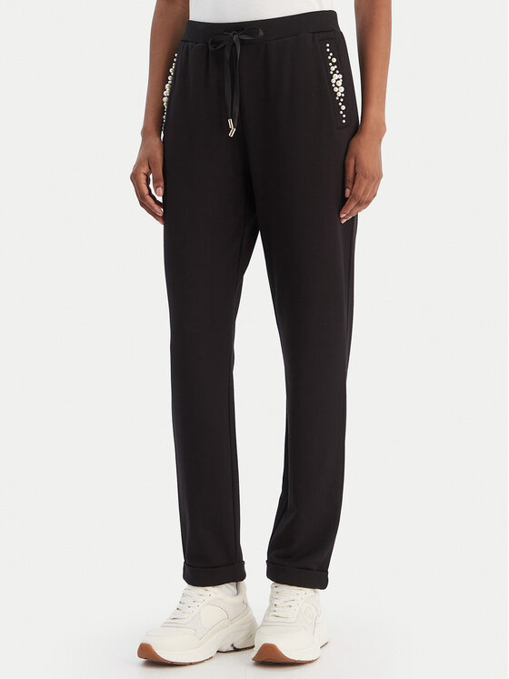 Liu Jo Sport Долнище анцуг TF5155 FS576 Черен Regular Fit цвят на ниска цена