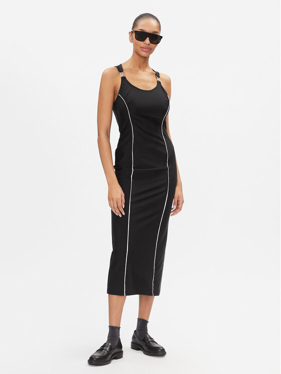 Liu Jo Sport Ежедневна рокля TA4140 J7912 Черен Slim Fit цвят на ниска цена