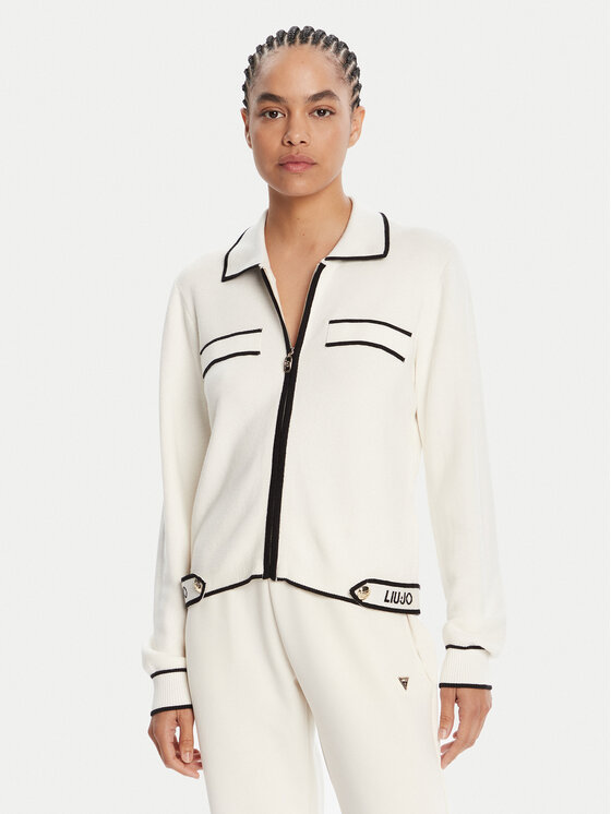 Liu Jo Sport Кардиган TF5250 MS59L Екрю Regular Fit цвят на ниска цена