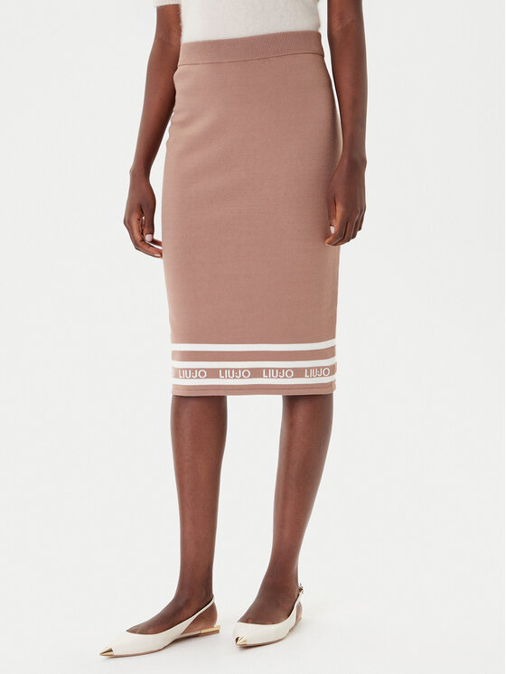 Liu Jo Sport Пола тип молив TF5217 MS63L Кафяв Regular Fit цвят на ниска цена