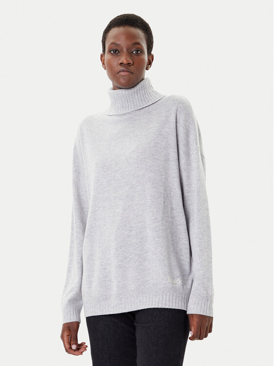 Liu Jo Sport Поло TF5179 MS026 Сив Regular Fit цвят на ниска цена