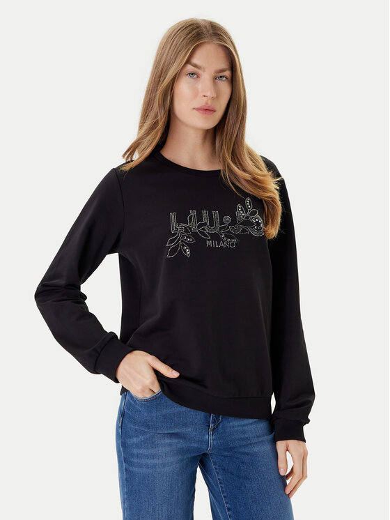 Liu Jo Sport Суитшърт TF5196 FS090 Черен Regular Fit цвят на ниска цена