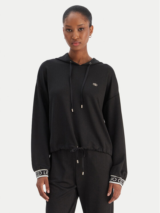 Liu Jo Sport Суитшърт TF5285 J4747 Черен Regular Fit цвят на ниска цена
