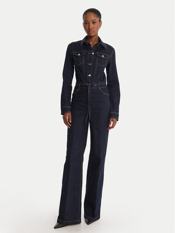 Liu Jo Гащеризон UF5167 D4925 Син Regular Fit цвят на ниска цена