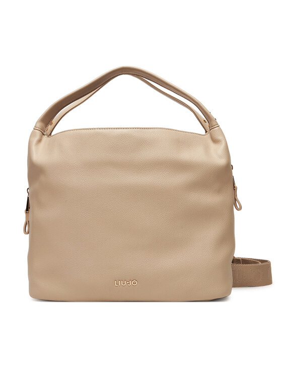 Liu Jo Дамска чанта Ecs M Hobo AF5058 E0058 Бежов цвят на ниска цена