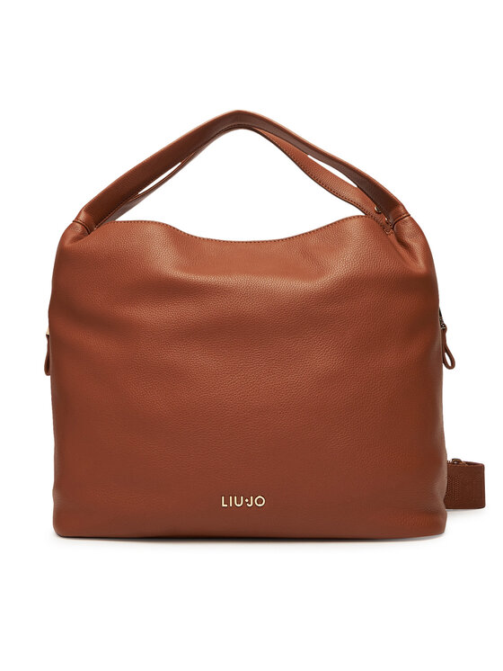 Liu Jo Дамска чанта Ecs M Hobo AF5058 E0058 Кафяв цвят на ниска цена