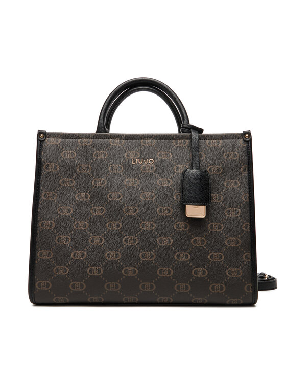 Liu Jo Дамска чанта Ecs M Tote AF5206 E0668 Черен цвят на ниска цена