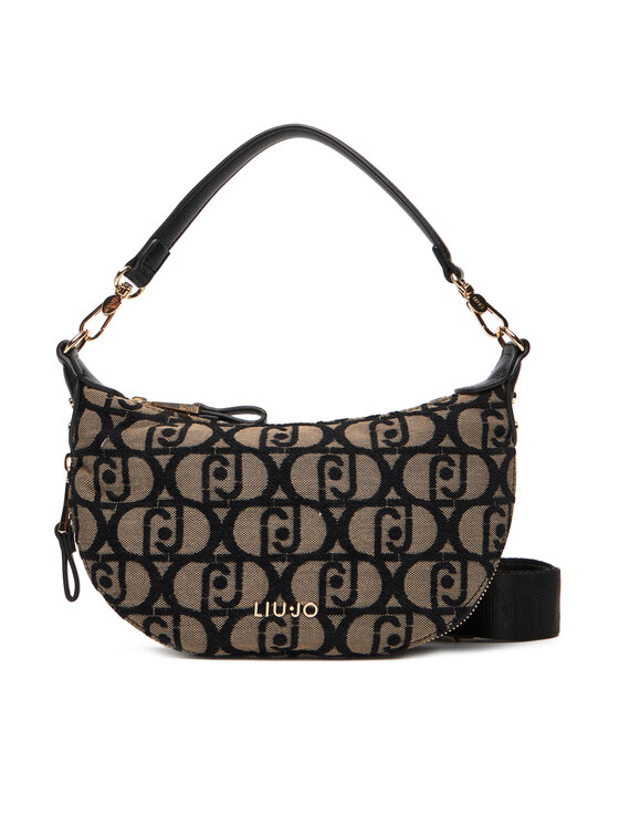 Liu Jo Дамска чанта Ecs S Hobo AF5043 T3152 Черен цвят на ниска цена