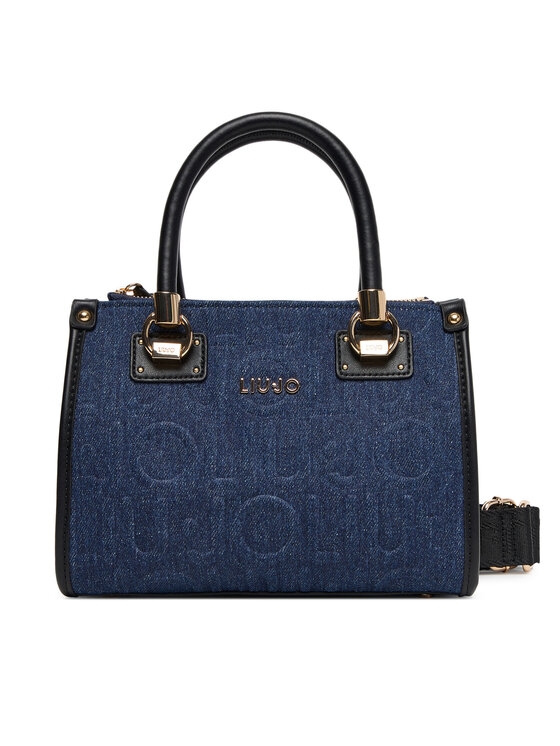 Liu Jo Дамска чанта S Satchel AF5163 D0001 Тъмносин цвят на ниска цена