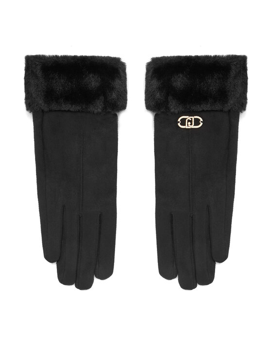 Liu Jo Дамски ръкавици 2F5063 T0300 Черен цвят на ниска цена