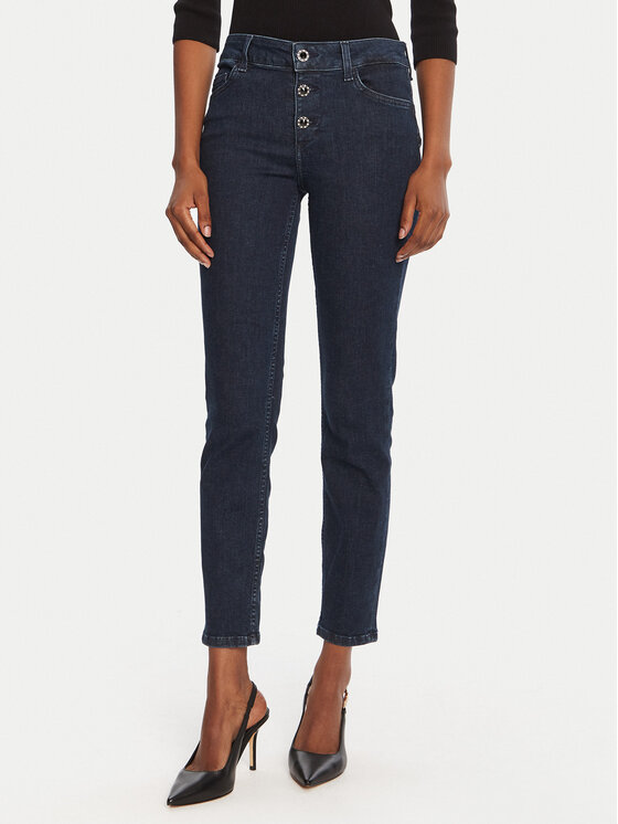 Liu Jo Дънки UF5006 D4646 Тъмносин Regular Fit цвят на ниска цена