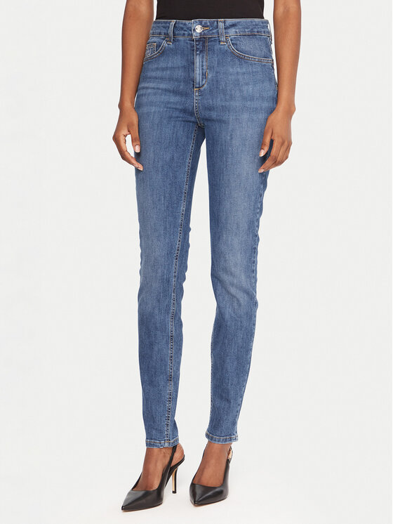 Liu Jo Дънки UF5013 D0275 Син Skinny Fit цвят на ниска цена