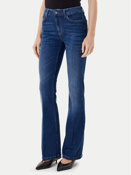 Liu Jo Дънки UF5058 DS015 78349 Тъмносин Regular Fit цвят на ниска цена