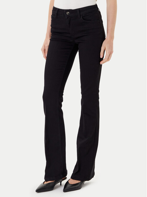 Liu Jo Дънки UF5058 DS015 Черен Regular Fit цвят на ниска цена