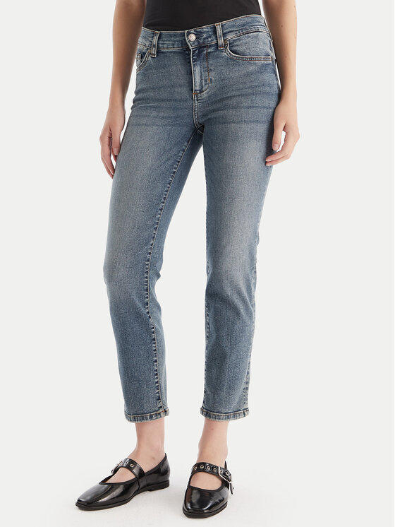 Liu Jo Дънки UF5066 DS615 Син Authentic Slim Fit цвят на ниска цена