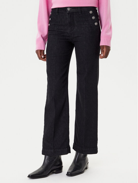 Liu Jo Дънки UF5090 D0264 Черен Regular Fit цвят на ниска цена