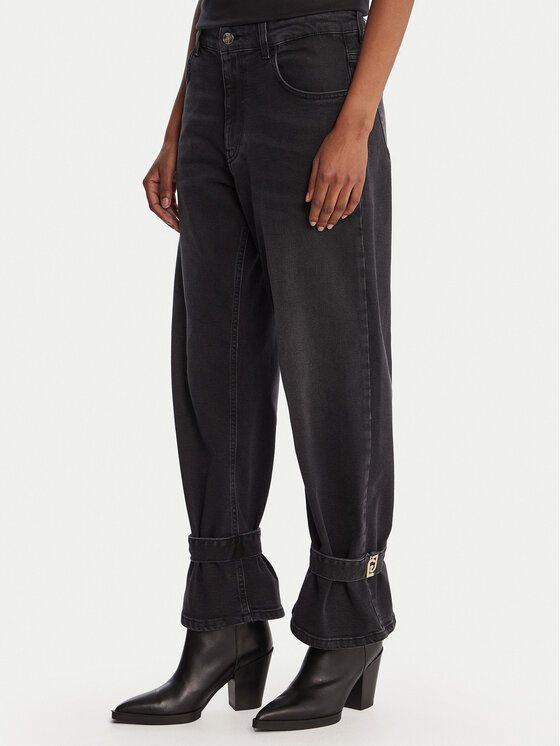 Liu Jo Дънки UF5105 D0291 Сив Boyfriend Fit цвят на ниска цена