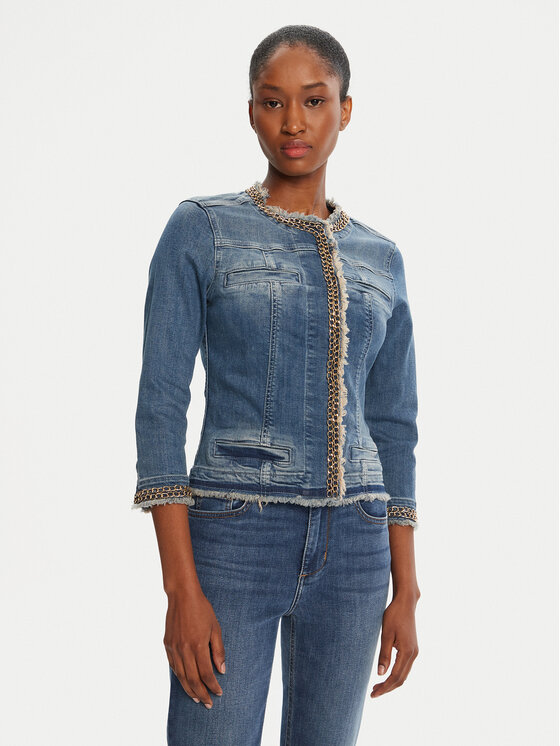 Liu Jo Дънково яке UXX039 D4128 Тъмносин Regular Fit цвят на ниска цена