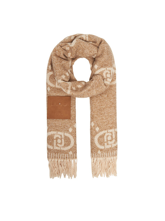 Liu Jo Зимен шал Stola Maxi Oval 2022F5038 T0300 Бежов цвят на ниска цена