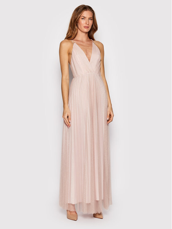 Liu Jo Официална рокля CF2045 J1858 Розов Regular Fit цвят на ниска цена