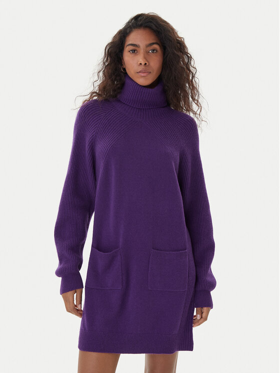 Liu Jo Плетена рокля MF5063 MS009 Виолетов цвят на ниска цена