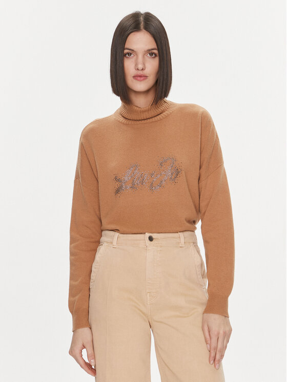 Liu Jo Поло MF3432 MS14G Кафяв Regular Fit цвят на ниска цена