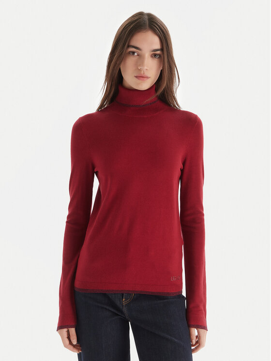 Liu Jo Поло MF5229 MS49I Бордо Regular Fit цвят на ниска цена