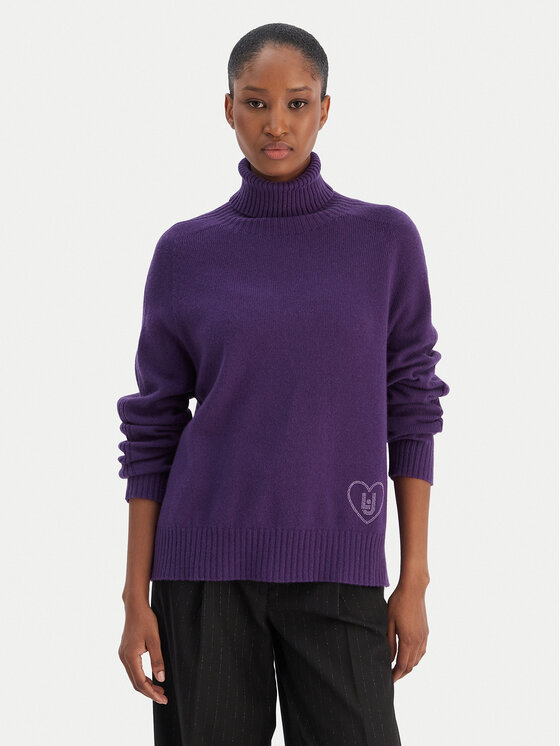 Liu Jo Поло MF5445 MS76L Виолетов Regular Fit цвят на ниска цена