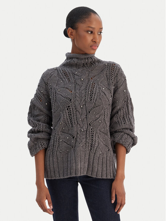 Liu Jo Поло MF5451 MA37R Сив Regular Fit цвят на ниска цена