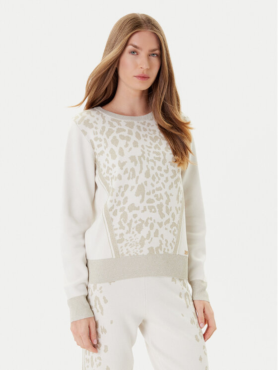 Liu Jo Пуловер TF5172 MS49I Екрю Regular Fit цвят на ниска цена