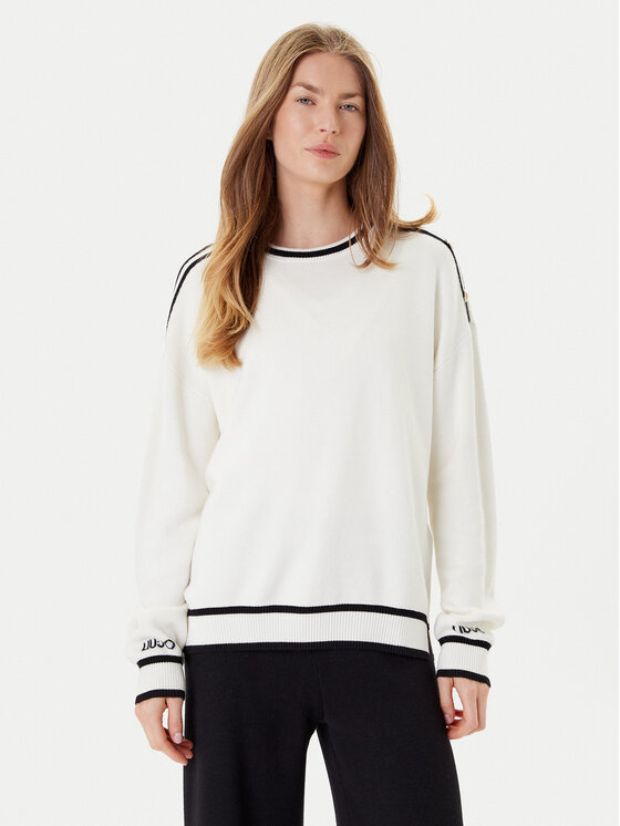 Liu Jo Пуловер TF5230 MS59L Екрю Regular Fit цвят на ниска цена