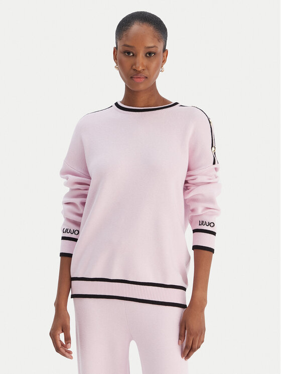 Liu Jo Пуловер TF5230 MS59L Розов Regular Fit цвят на ниска цена