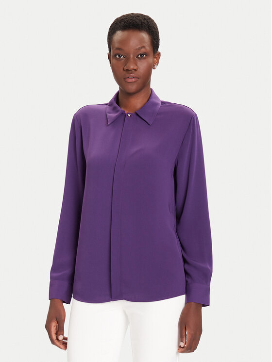 Liu Jo Риза MF5147 T4241 Виолетов Regular Fit цвят на ниска цена