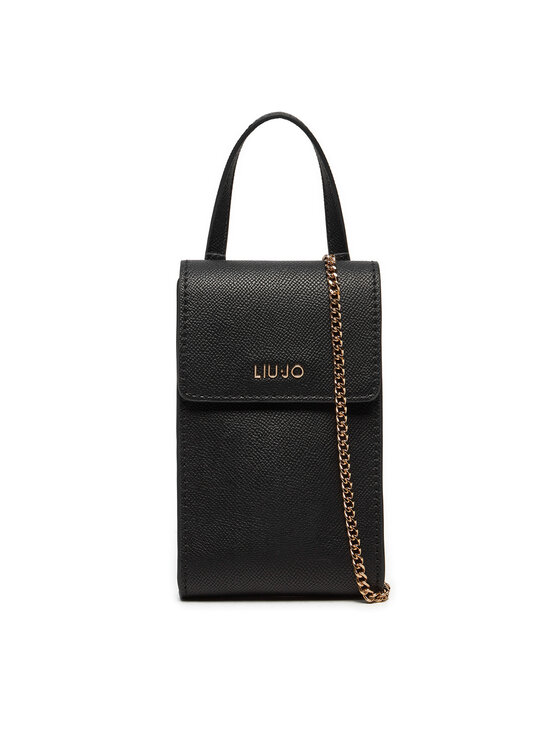 Liu Jo Чантичка за телефон Ecs Phone Holder AF4011 E0087 Черен цвят на ниска цена