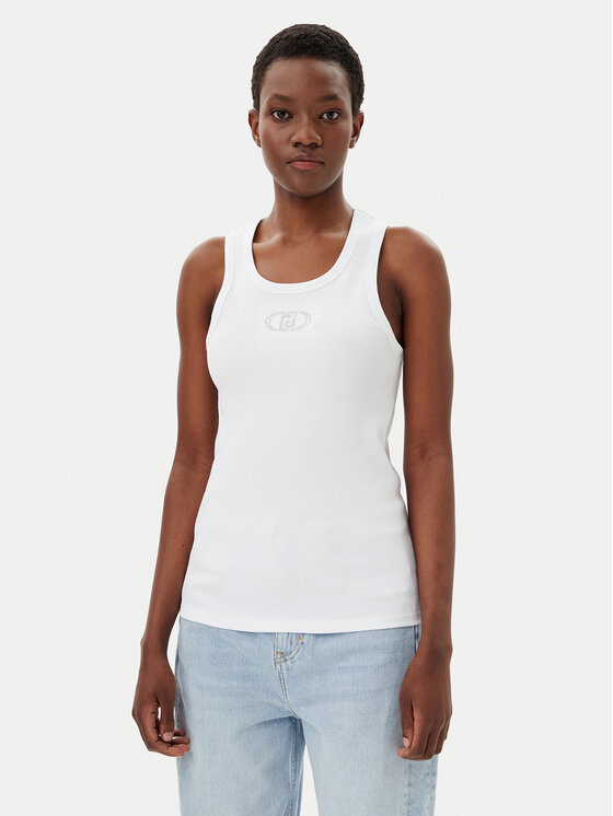 Liu Jo топ WA5367 J0295 Бял Regular Fit цвят на ниска цена