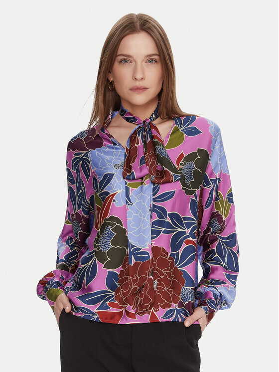 Lola Casademunt by Maite Риза MF2515003 Виолетов Loose Fit цвят на ниска цена