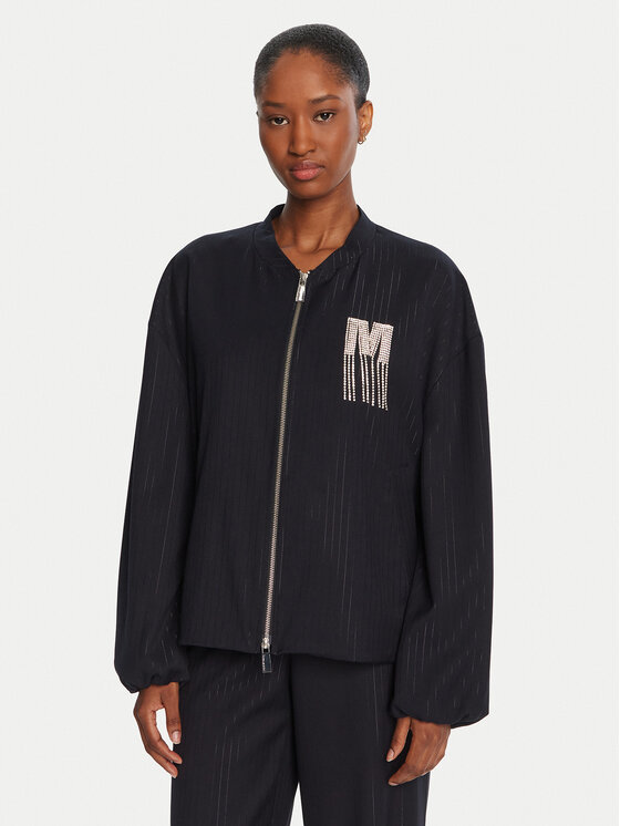 Lola Casademunt by Maite Яке бомбър MF2502005 Тъмносин Loose Fit цвят на ниска цена