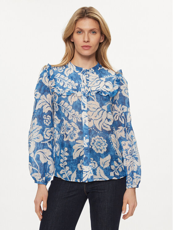 Luisa Spagnoli Риза Bacca 540789 Син Regular Fit цвят на ниска цена