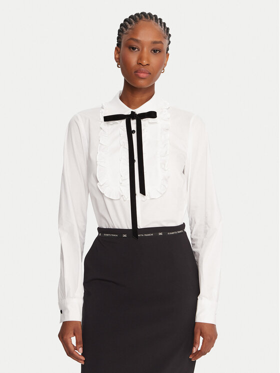 Luisa Spagnoli Риза Luli 542457 Бял Regular Fit цвят на ниска цена