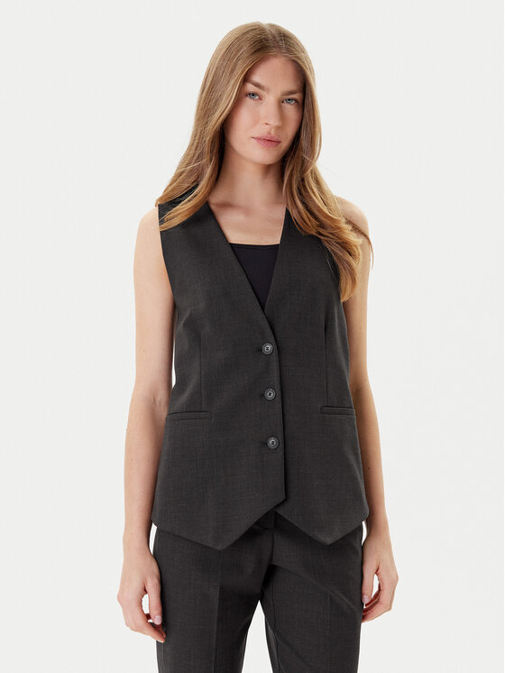 MAX&Co. Жилетка за костюм Colour 2526156022200 Кафяв Regular Fit цвят на ниска цена