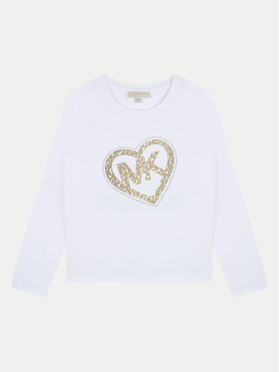 MICHAEL KORS KIDS Блуза R30144 D Бял Regular Fit цвят на ниска цена