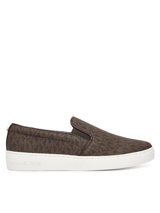 MICHAEL Michael Kors Гуменки Keaton Slip On 43F7KTFP1B Кафяв цвят на ниска цена